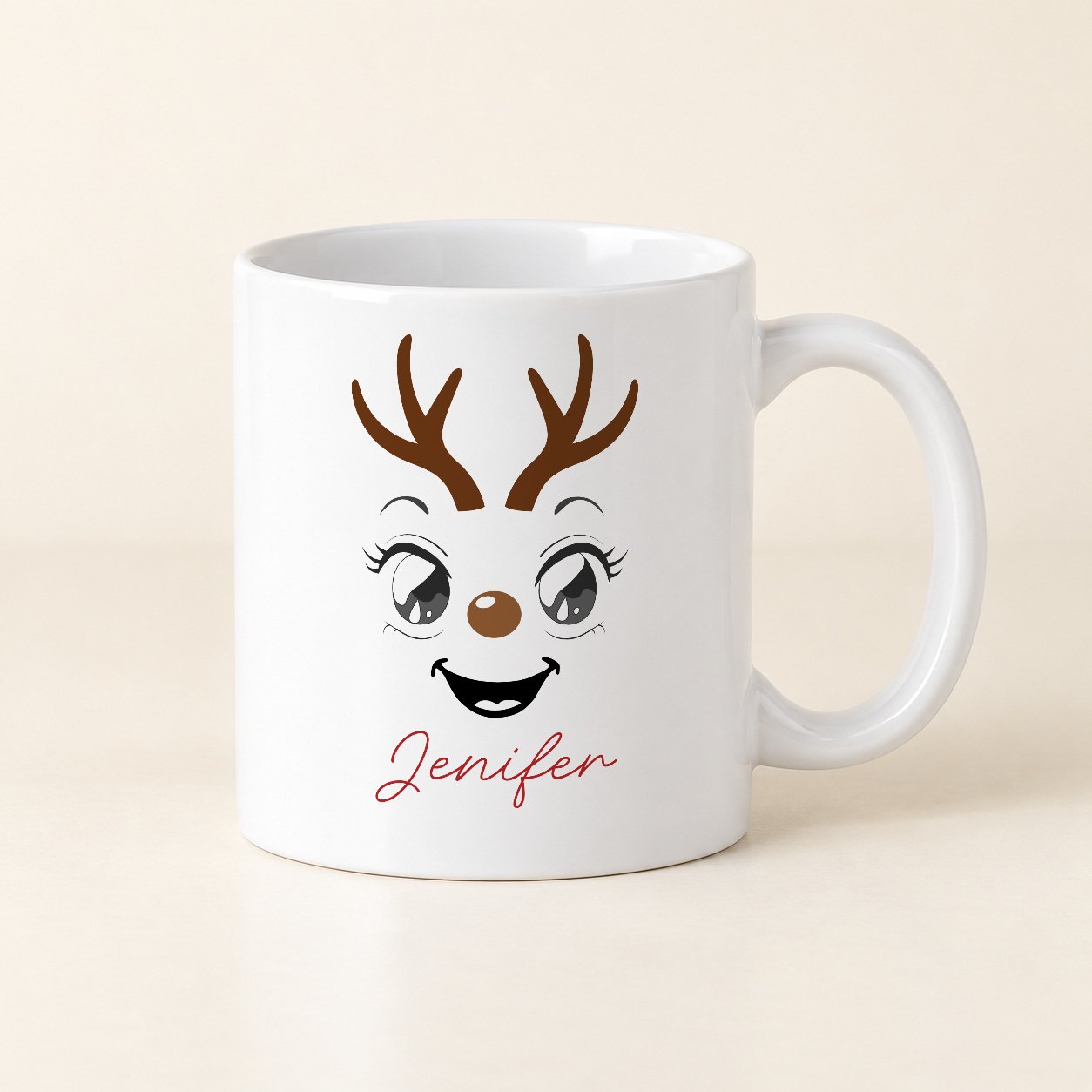 Mug de Noël 330 ml — Petit renne · Jenifer